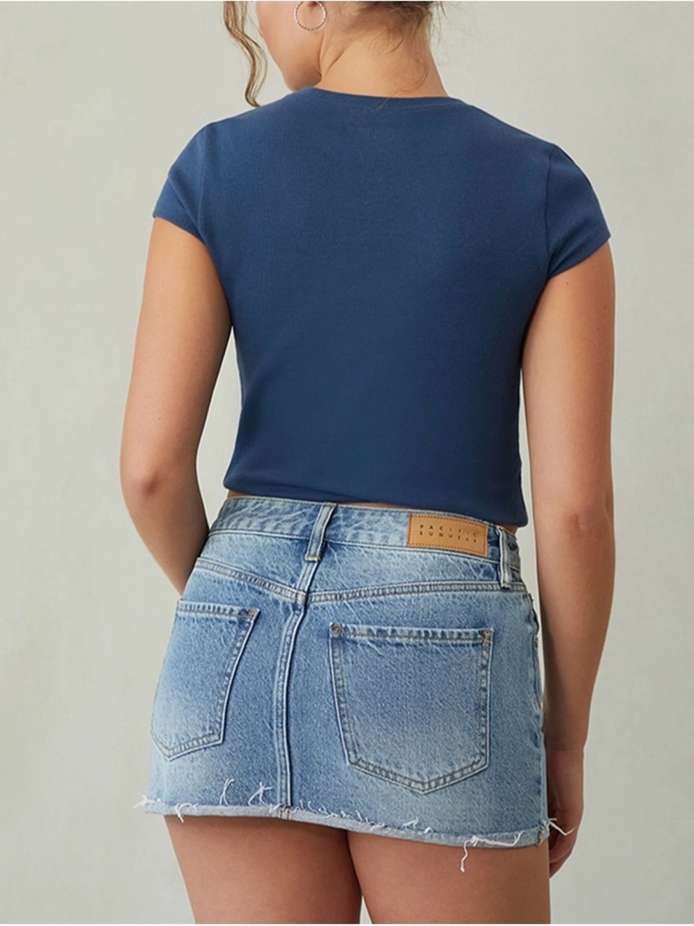 Pacsun Denim low rise skirt